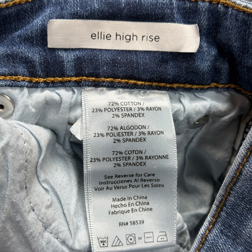 STS Blue Distressed Frayed Hem Ankle Skinny Jeans Denim Womens Size 26 - Picture 4 of 15